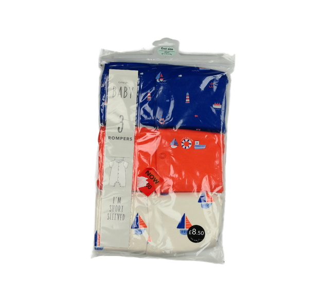 Nový overal s krátkým rukávem 3 ks George