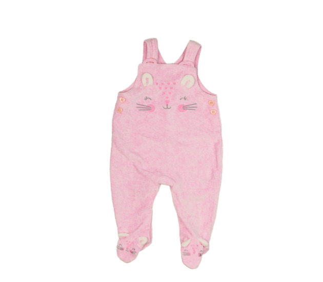 Růžový melírovaný overal s čumáčkem F&F