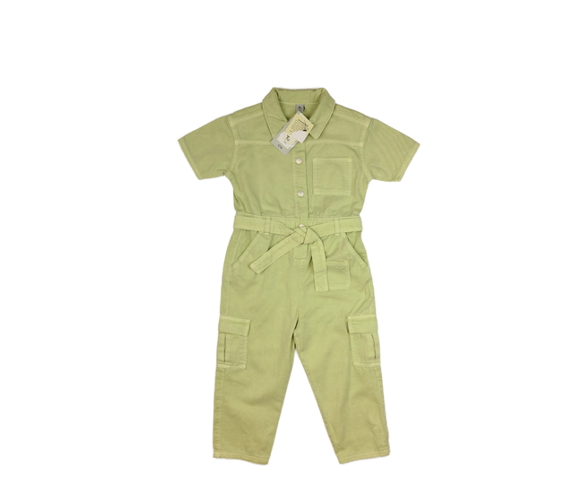 Nový zelený riflový overal Tu