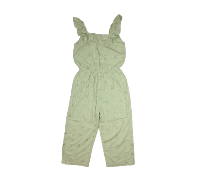 Nový zelený vzorovaný letní overal 