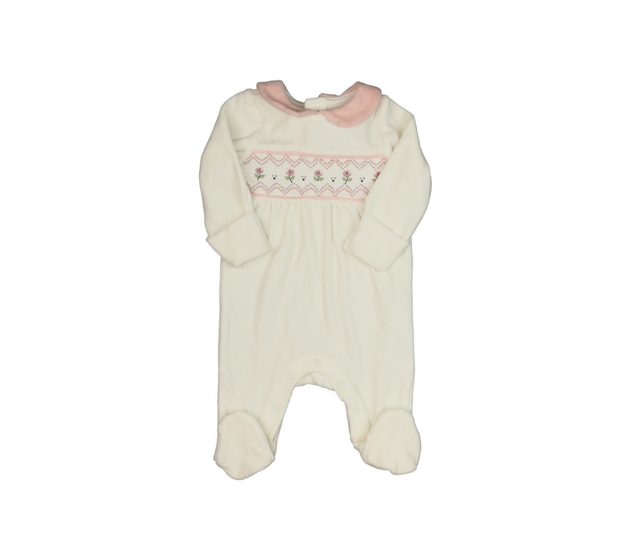 Krémový semišový overal s límečkem M&S