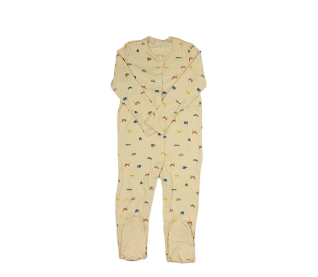 Světle hnědý protiskluzový overal se zvířátky Geor