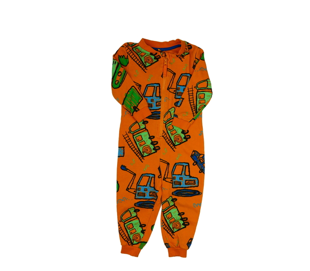 Oranžový teplákový overal George
