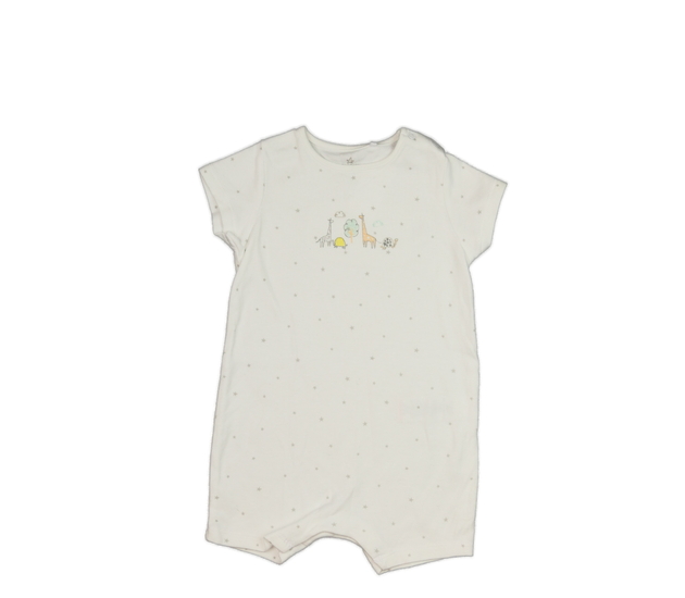 Bílý overal se zvířátky Next