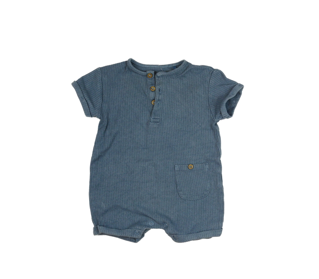 Tmavě modrý žebrovaný overal Next