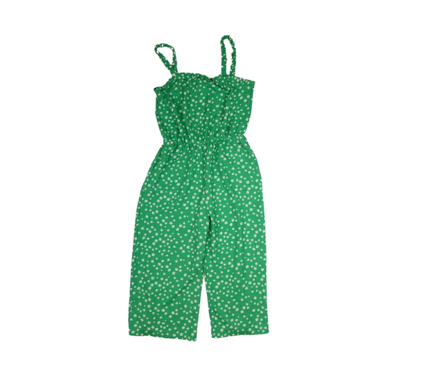 Zelený květinový letní overal Primark