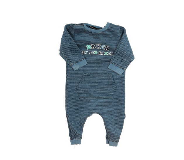 Tmavě modrý pruhovaný overal Baker 