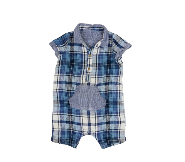 Modrý košilový overal 