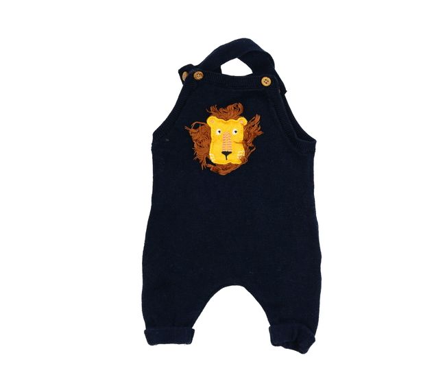 Tmavě modrý pletený overal F&F