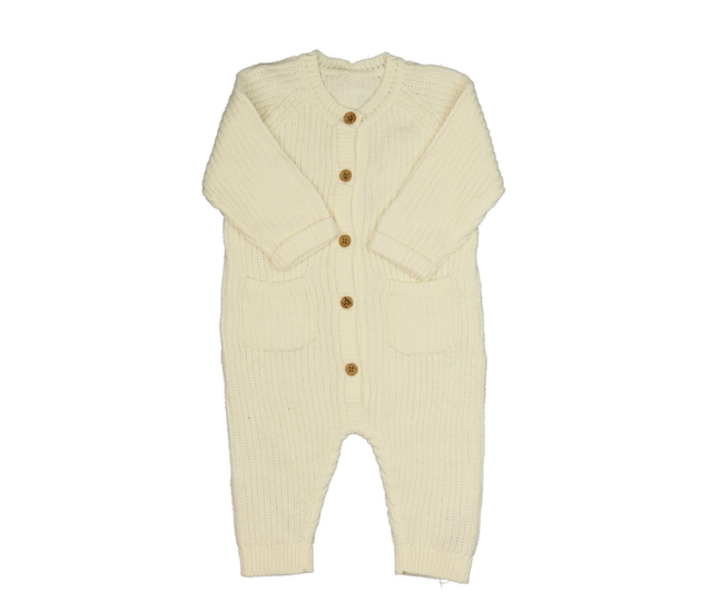 Krémový pletený overal George