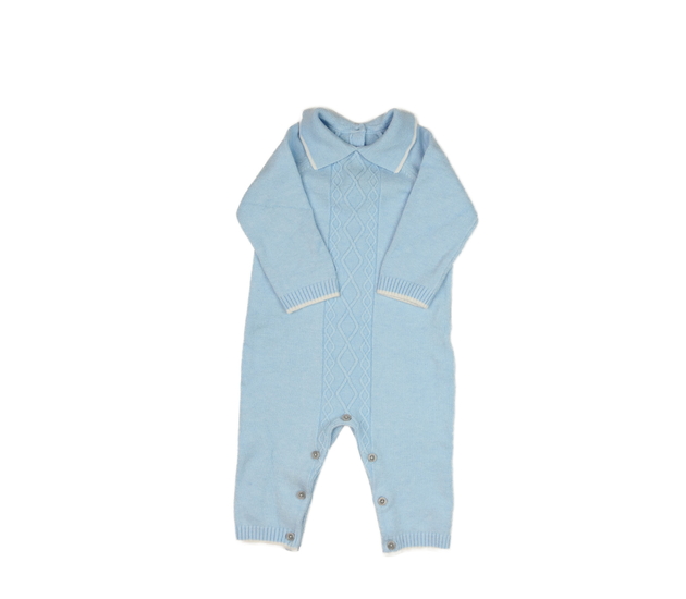 Světle modrý pletený overal Nutmeg