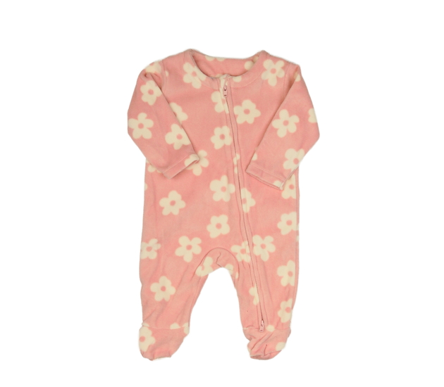 Růžový semišový overal s květinou George