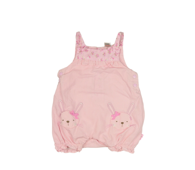 Růžový overal se zajíčkem Tu