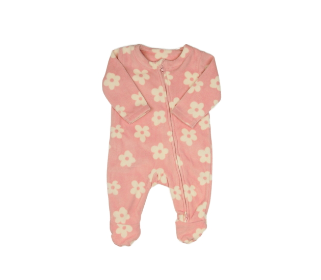 Růžový semišový overal s květinami George