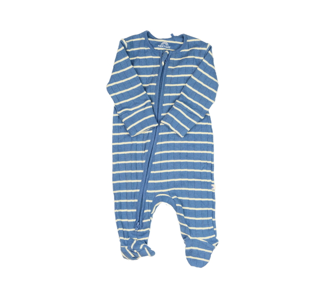 Modrý pruhovaný overal Next