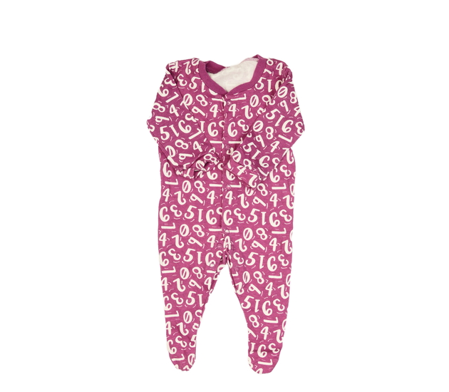 Fialový overal s číslicemi 