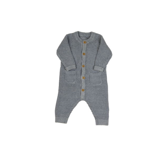 Modrý pletený overal George