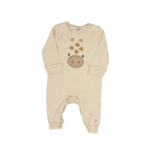 Světle hnědý melírovaný overal se žirafou F&F