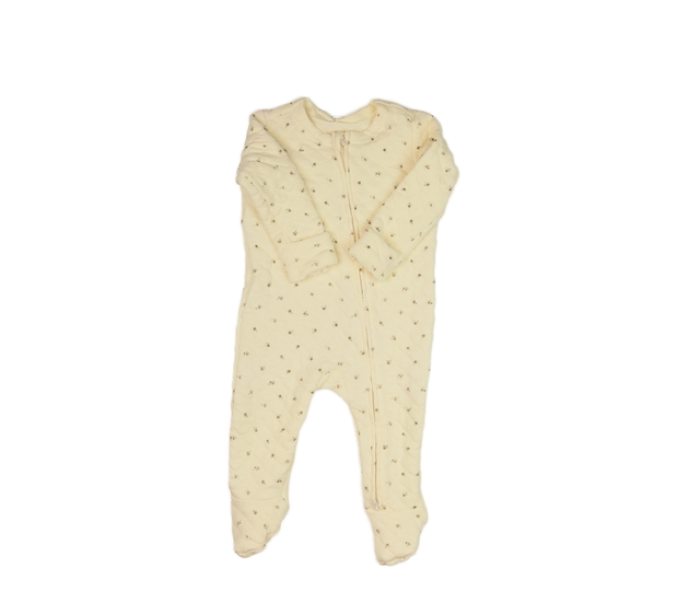 Žlutý prošívaný overal s květinami George