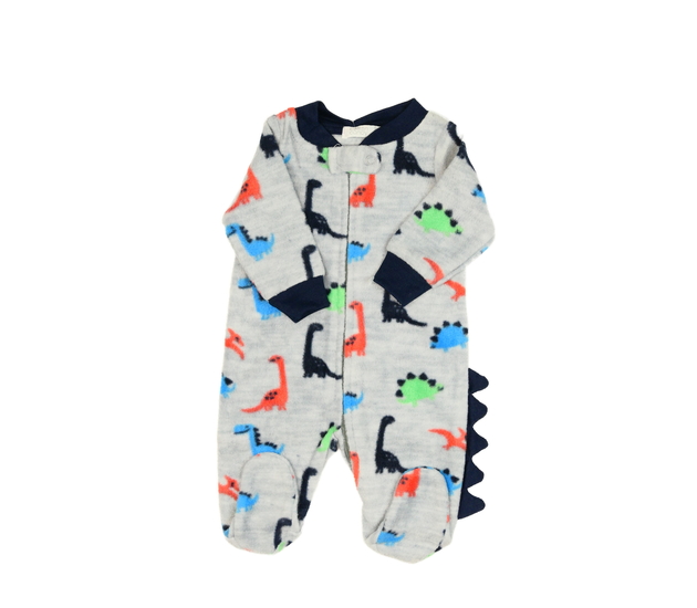 Šedý overal s dinosaury 