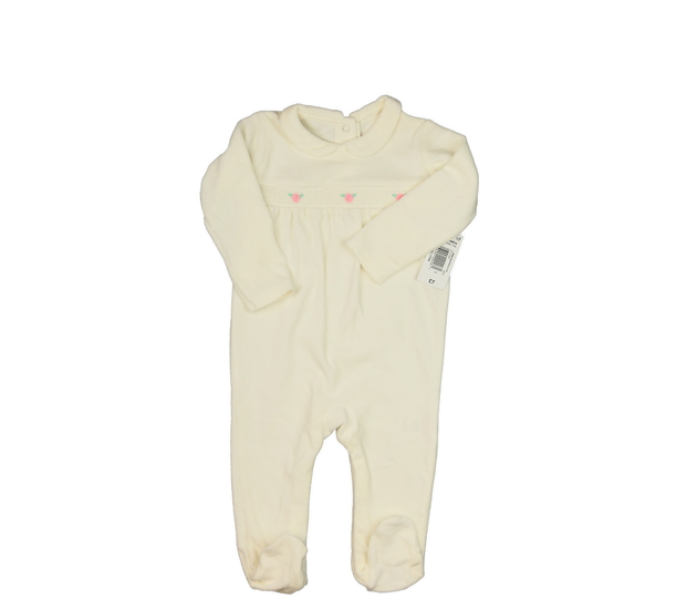 Nový krémový semišový overal s límečkem 