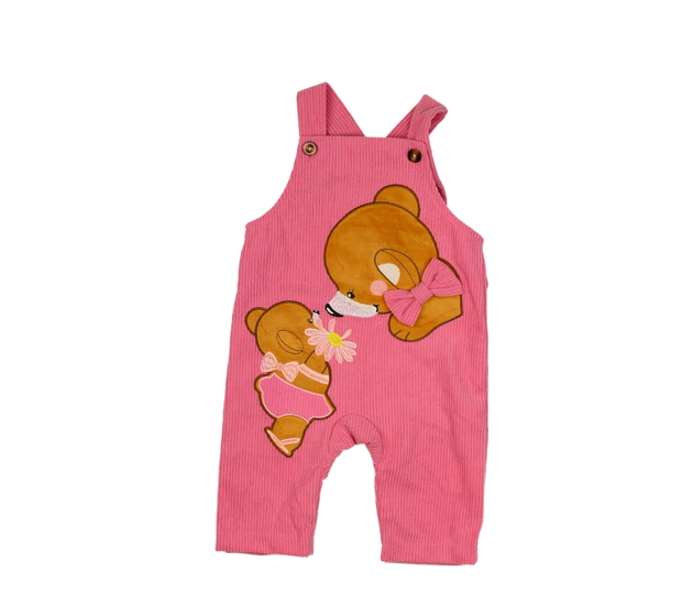 Růžový overal s medvídky 