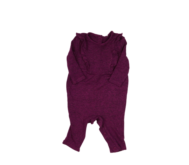 Tmavě fialový overal s volánky George