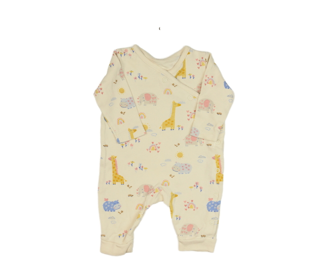Krémový overal se zvířátky George