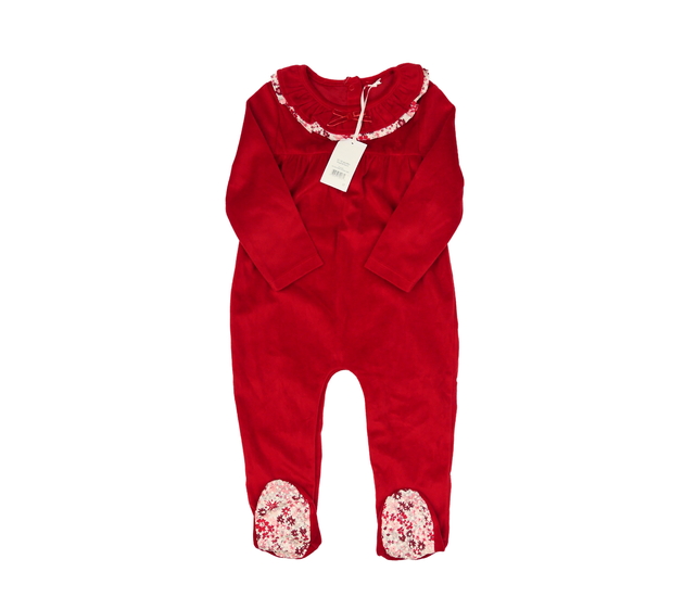 Nový semišový červený overal George