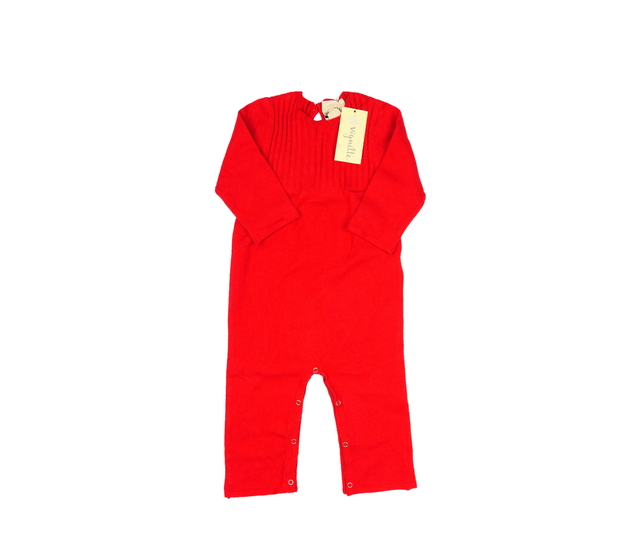 Nový červený hebký overal 