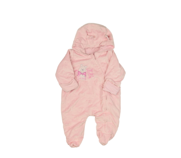Růžový teplejší overal Medvídek Pú George