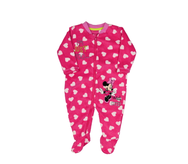 Sytě růžový teplejší overal Minnie Disney George