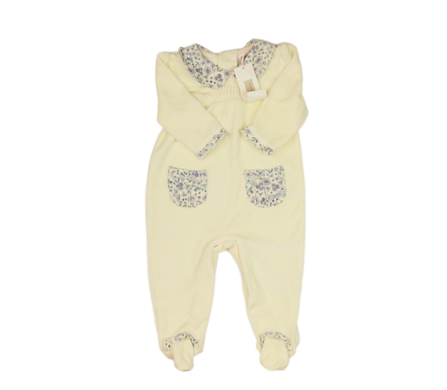 Nový krémový teplejší overal s límečkem