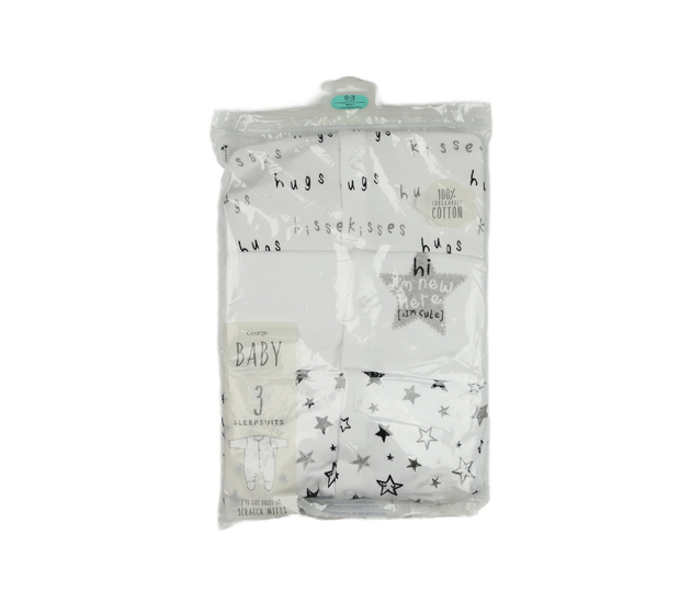 Nový světlý overal dlouhý rukáv 3 ks George