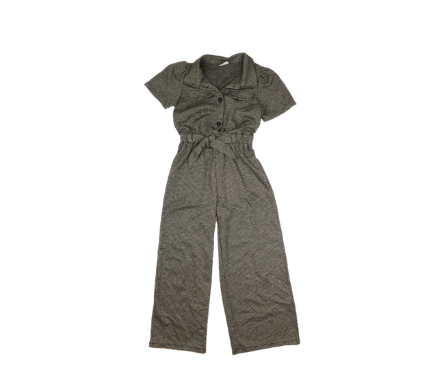 Tmavý vzorovaný společenský overal Zara