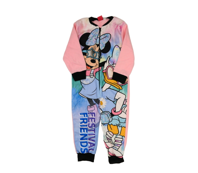 Růžový teplý overal Minnie 