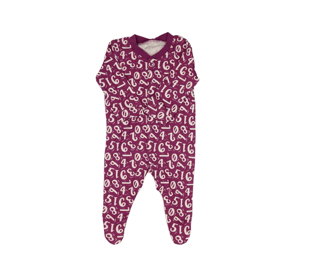 Fialový overal s číslicemi 