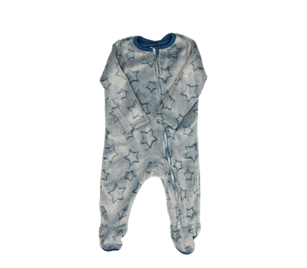 Modrý hebký overal s hvězdami Tu