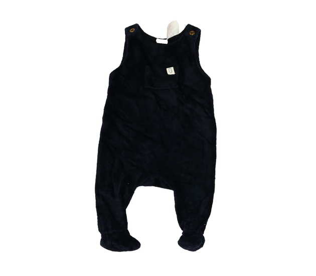 Tmavě modrý manšestrový overal H&M