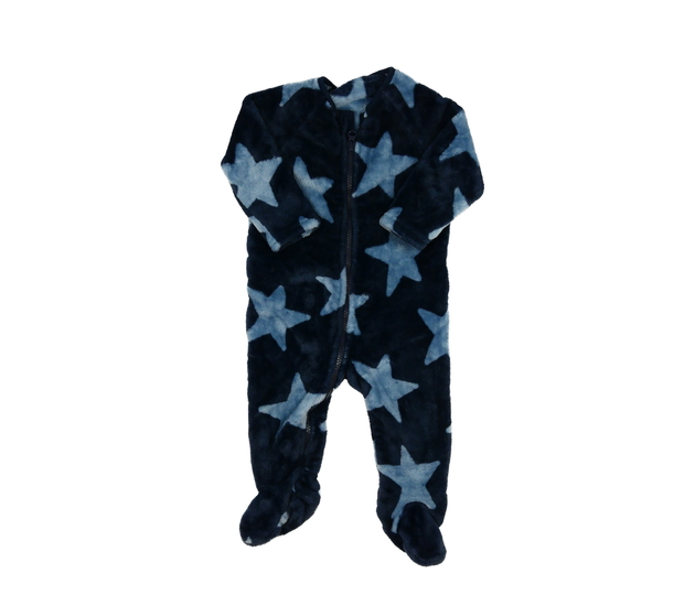 Modrý chlupatý teplý overal Next