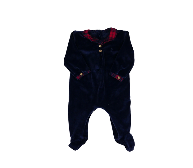 Modrý hebký overal s límečkem George