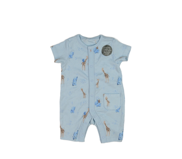 Nový modrý overal se zvířátky Nutmeg 