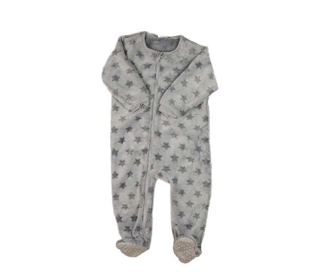 Šedý chlupatý overal s hvězdami Next