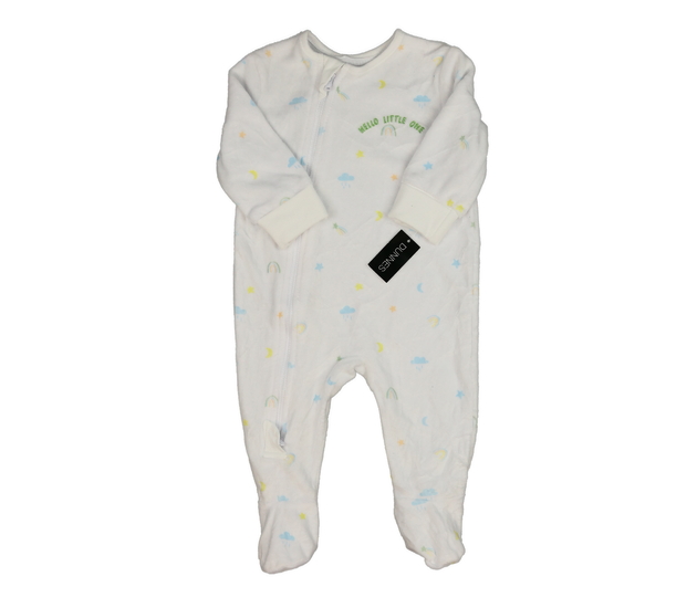 Nový bílý overal s obrázky 