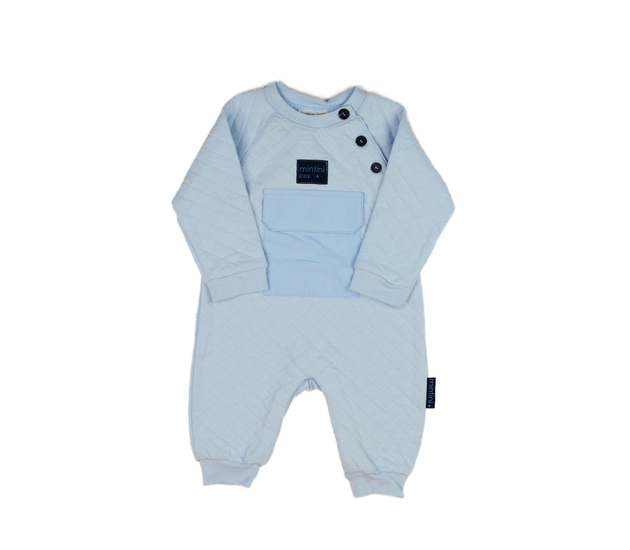 Nový modrý prošívaný overal Mintini Baby