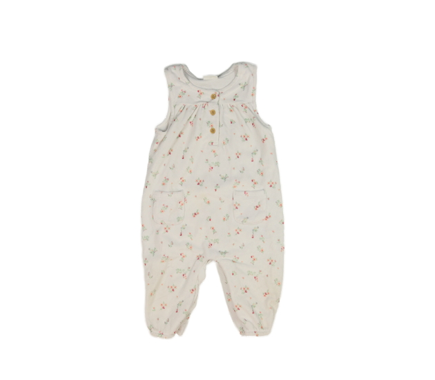 Krémový overal s květinami Next