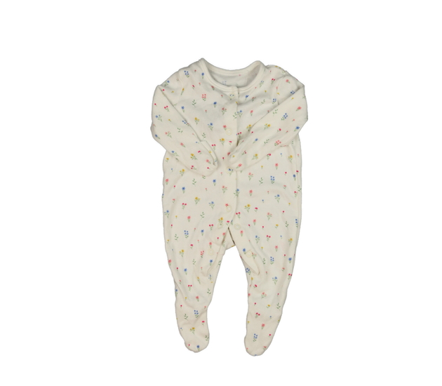 Bílý květinový overal George