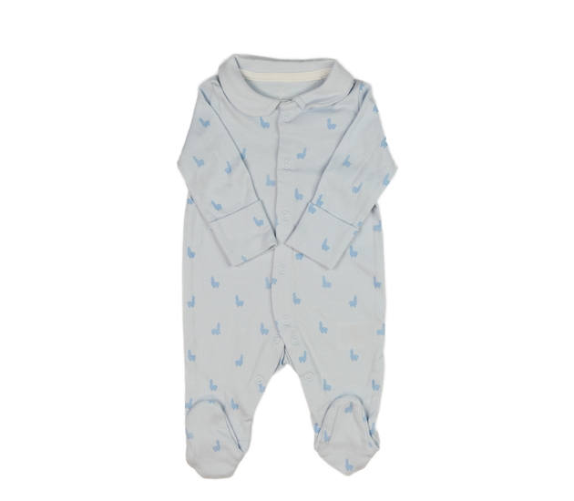 Modrý overal s alpakami a límečkem Mothercare