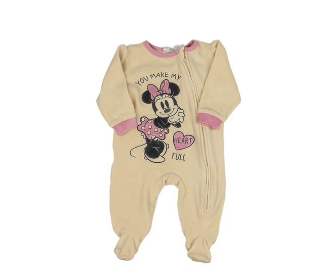 Hnědý teplejší overal Minnie Disney 