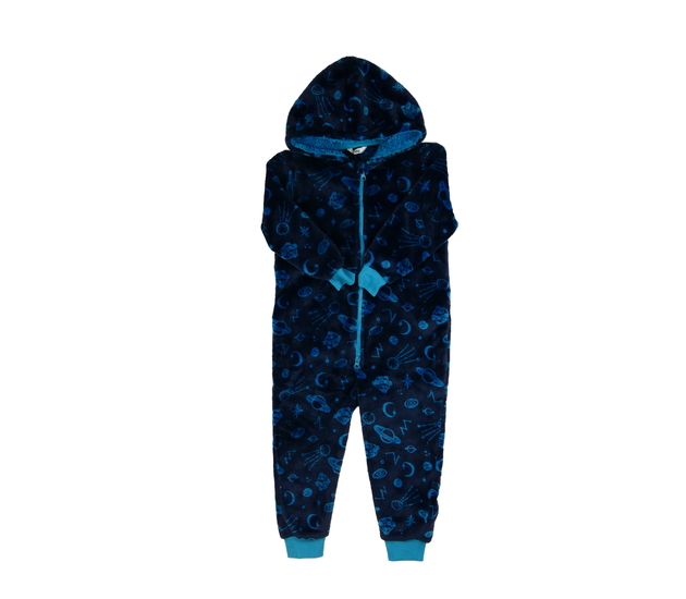 Modrý volnočasový overal vesmírný motiv M&Co